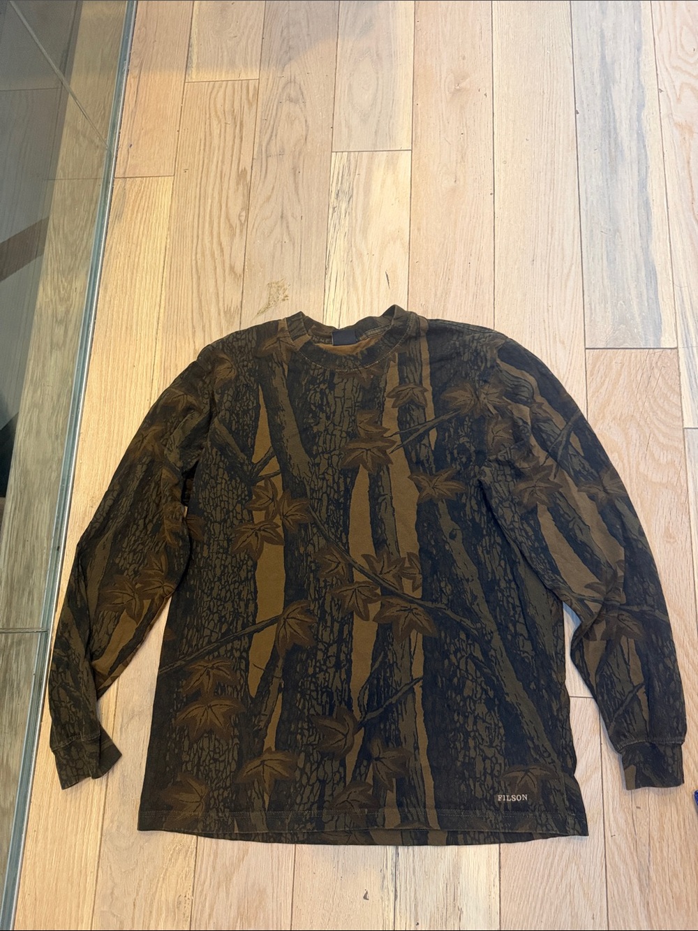 Filson x Mossy Oak Brown and Black Camouflage Long Sleeve Shirt